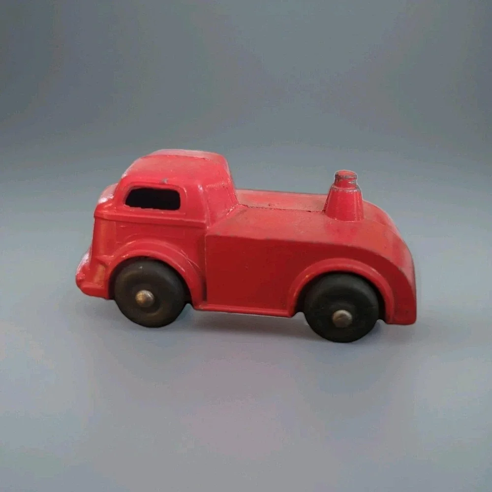 Barclay Semi‎ Truck  Red Paint Antique Toy Metal Lorry
